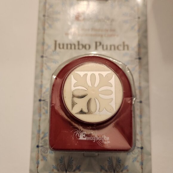 Ornate Snowflake Square Jumbo Hole Punch Emagination paper Scrapbook Craft Shape - Picture 3 of 7